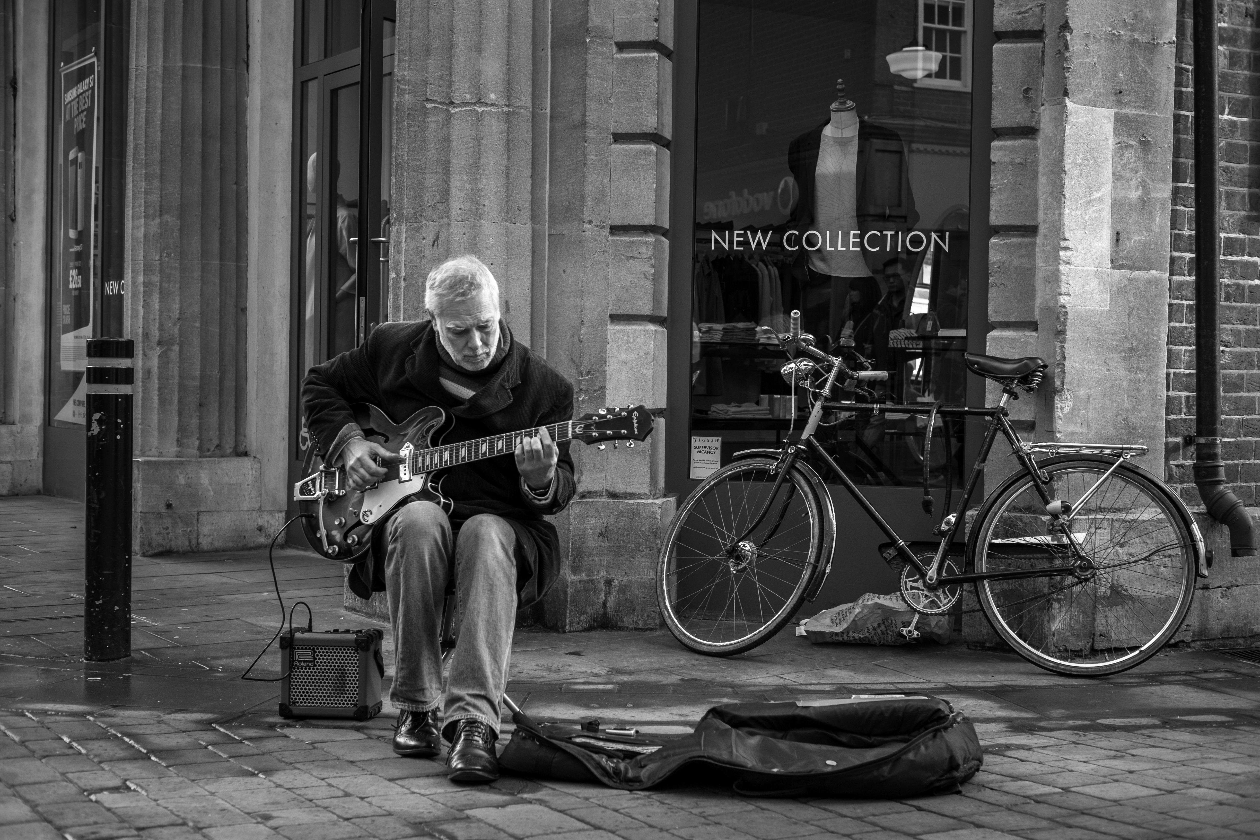 Busking in Winchester